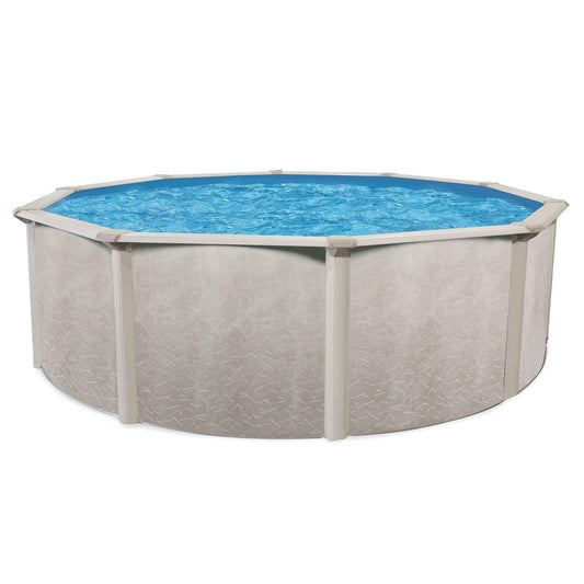 Aquarian Phoenix 15' x 52" Round Steel Frame Above Ground Outdoor Swimming Pool